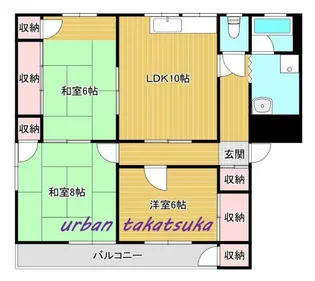 ヴァンベール大塚【202号室】の間取り