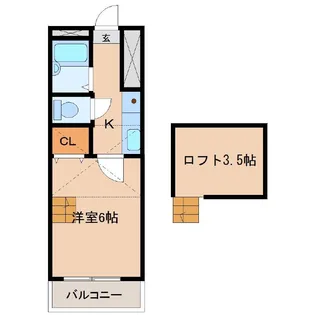 S・Tクローバー【203号室】の間取り