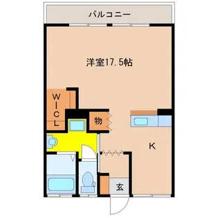 リヴェール中西【2階】の間取り