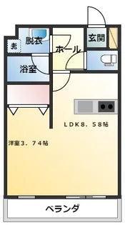 マリベールARASHIⅡ【506号室】の間取り