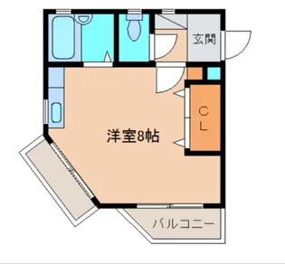 コーナーポケット【401号室】の間取り