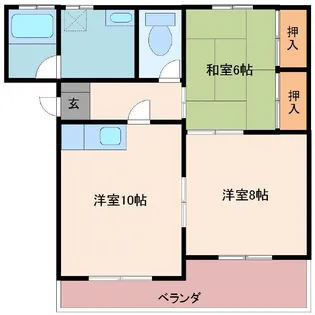 ゴールドマリー【203号室】の間取り