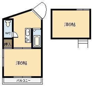 A‐STEP恒久【208号室】の間取り