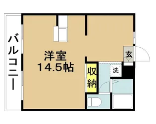 アルテブラン大橋【203号室】の間取り