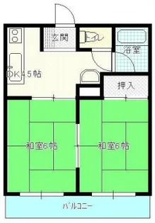 松橋ハイツ【301号室】の間取り