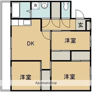 サルヴァトーレ吉村【111号室】の間取り