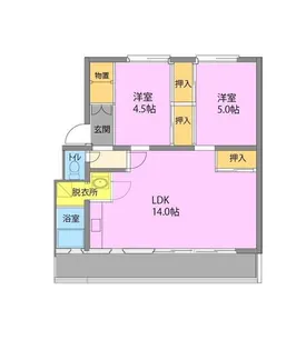 サルヴァトーレ大橋【3階】の間取り