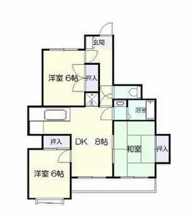 バンベールハウス【A303号室】の間取り