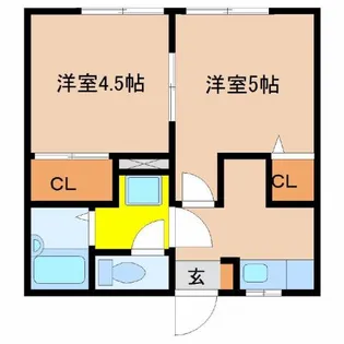 プレシャス駅東【202号室】の間取り