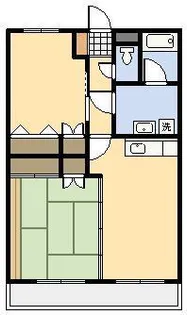 コモド花山手【307号室】の間取り