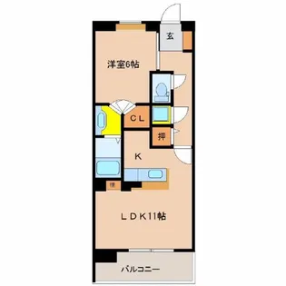 EXESS Arc【3階】の間取り