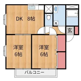 ドミール本郷【B101号室】の間取り