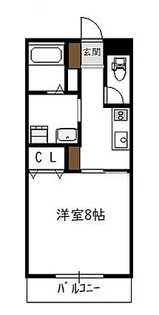 オーブⅢ【107号室】の間取り