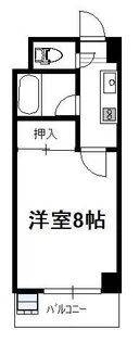 柳丸コーポ北棟【410号室】の間取り