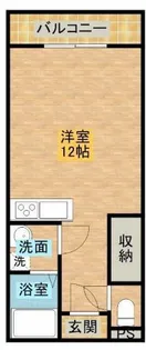 White Maison【105号室】の間取り