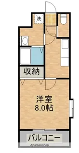 アメニティ日高【401号室】の間取り