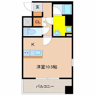 ロダン広島通り【6階】の間取り