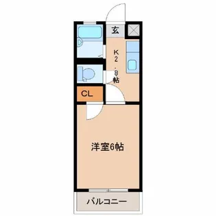 ブラッサム【4階】の間取り