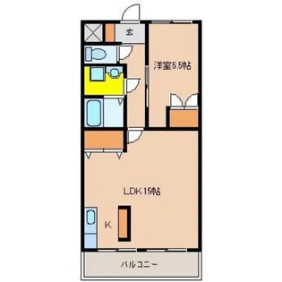 シャンテ一の宮【301号室】の間取り
