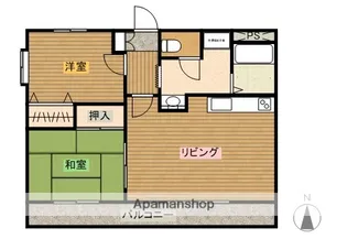 セゾンドKAM【103号室】の間取り