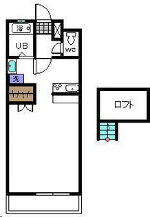 ロフトハウスナガトモ【108号室】の間取り
