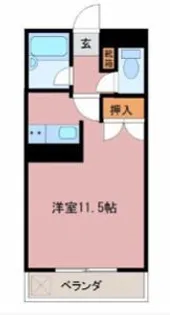 ジーピー14番館【506号室】の間取り