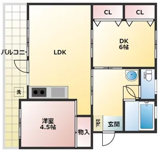 ユウネクスト小松【302号室】の間取り
