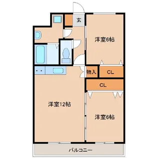 レイクヒルズ【1階】の間取り