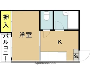 プチバトゥー【4階】の間取り