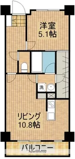 Anmuto rue【102号室】の間取り