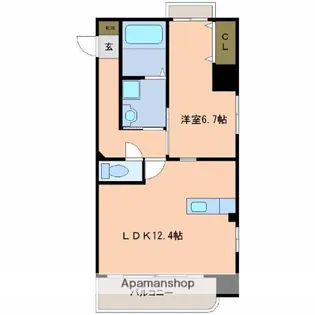 リヴィエールトピカピュア【503号室】の間取り