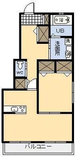 クレールコート【D号室】の間取り