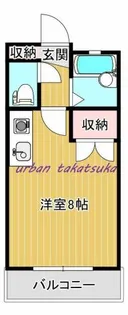 ハウス21【106号室】の間取り