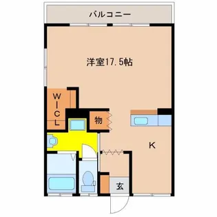 リヴェール中西【2階】の間取り