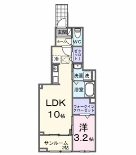 エアリーみとよ Ⅱ【1階】の間取り