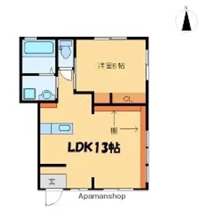 アヴァンティ吉村【101号室】の間取り