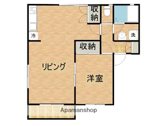 サン・ビレッジ宮本【202号室】の間取り