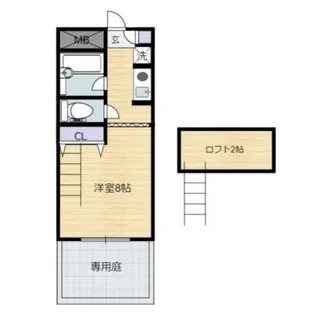 A-STEP祇園【102号室】の間取り