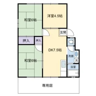 サングリーンハイツ【102号室】の間取り