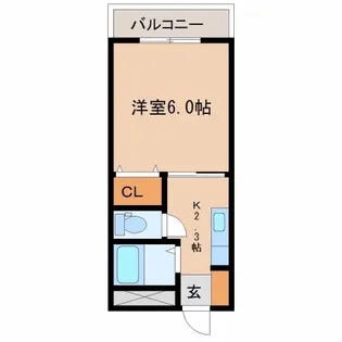 AFFARE青葉【2階】の間取り