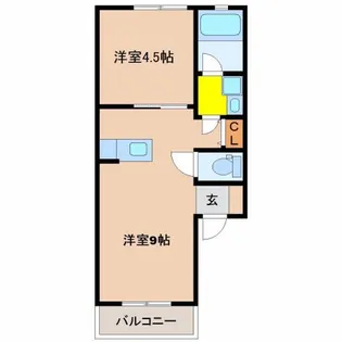 アルテブラン祇園【1階】の間取り