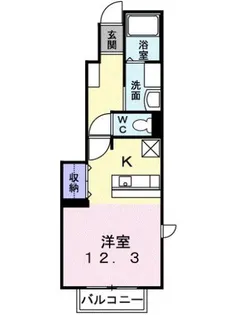 belle ange【1階】の間取り