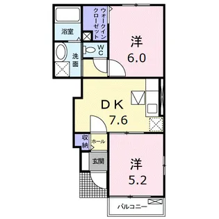 サン・クレメント【1階】の間取り