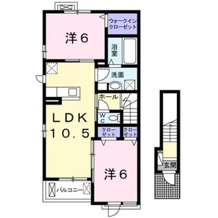 シャルム エトワール Ⅱ【2階】の間取り