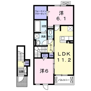 プランドールⅠ【2階】の間取り