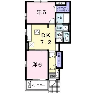 ヴィラ フォーリスト【1階】の間取り