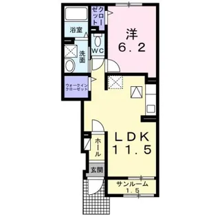 なごみテラス Ⅱ【1階】の間取り