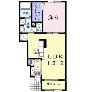 パールリバー アイランド2号館【1階】の間取り