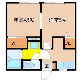 プレシャス駅東【2階】の間取り