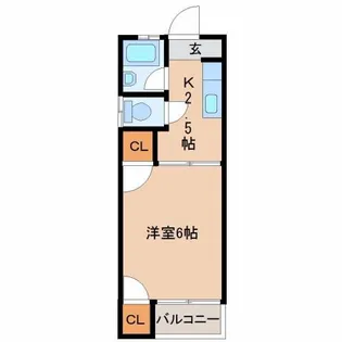 クインテットⅡ【202号室】の間取り